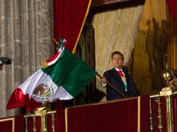 El presidente de México, Enrique Peña Nieto encabezó el primer Grito de Independencia. NTX /
