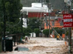 La población sufre los estragos del temporal. ARCHIVO /