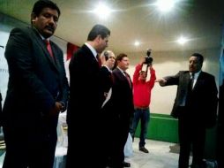 El Gobernador: ''Tomamos protesta al C. Raúl de Luna Tovar como presidente municipal de Gral. Enrique Estrada''. @miguelalonsogob ESPECIAL /