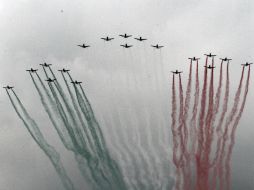 Las pistas del AICM fueron cerradas por las exhibiciones aéreas del Desfile Militar. NTX /