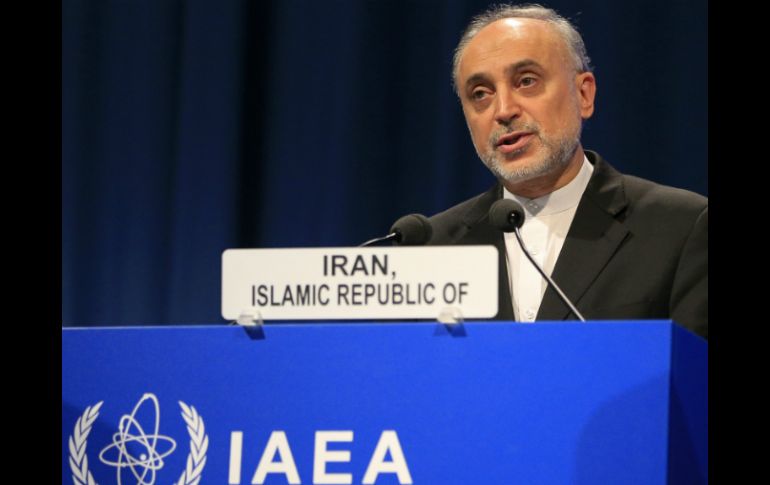 Ali Akbar Salehi, durante su participación en la 57 conferencia general del Organismo Internacional de Energía Atómica. AFP /