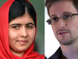 La niña paquistaní que lucha por el derecho a la educación y el hombre que destapó el espionaje mundial de EU. AP /