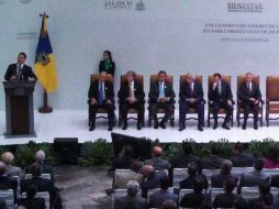 Líderes de los sectores productivos de Jalisco sostuvieron una reunión con el secretario de Hacienda, Luis Videgaray.  /