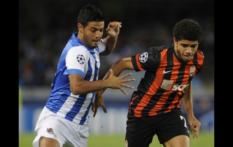 Vela y sus compañeros no pudieron ganar en su vuelta a competiciones europeas. AFP /