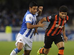 Carlos Vela (izq) parece que se ilusiona con el llamado al Tri AFP /