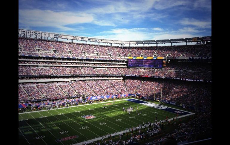 La casa de los Jets y los Gigantes será la sede del Super Bowl XLVIII. Tomada de @MLStadium ESPECIAL /