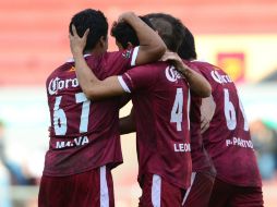 Los anotadores de los goles de Estudiantes fueron Cortés, Sánchez, Cuevas, Landín, Carando y Argüelles. MEXSPORT /