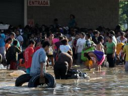 Guerrero es considerado como el estado más afectado por las inundaciones provocadas por las lluvias torrenciales de ''Manuel''. EFE /