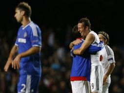 Los 'Blues' dijeron adiós al triunfo a ocho minutos del final. AP /