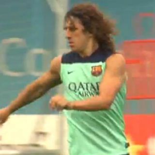 Puyol vuelve entrenar con Barcelona