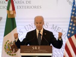 El vicepresidente de EU, Joseph Biden, celebra que se haya superado una relación dominada por temas de seguridad y narcotráfico. AFP /