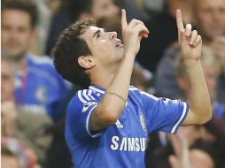 El brasileño Óscar fue el encargado de abrir el marcador en Stamford Bridge. EFE /