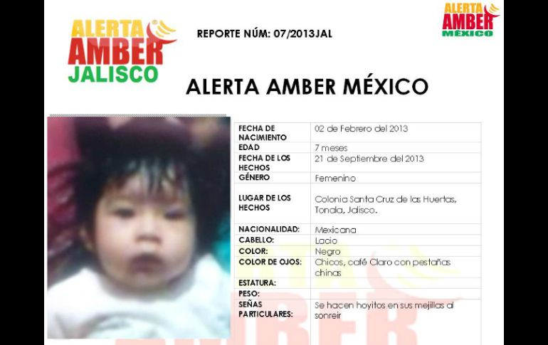 Imagen de la alerta. ESPECIAL /