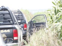 Elementos de la Policía de Tlajomulco recibieron el reporte de una persona sin vida en un sembradío.  /