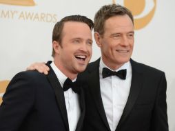 ''Breaking Bad'', protagonizada por Aaron Paul (i) y Bryan Cranston (d) está por terminar su temporada final. AP /