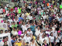 Los docentes han provocado pérdidas por 850 millones de pesos al comercio organizado establecido en el Centro Histórico del DF. EL INFORMADOR /