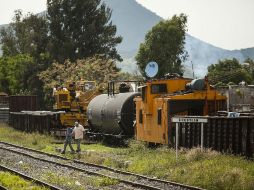 La estación de Ocotlán, el lugar que ahora les tocó cuidar a los vigilantes desprotegidos.  /