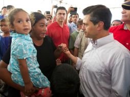 Enrique Peña Nieto se desplazará el martes a Tixtla para recorrer los sectores afectados por ''Manuel''. ARCHIVO /