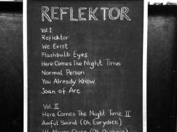 Lista de canciones reveladas por la banda. Tomada de @arcadefire en Twitter. ESPECIAL /