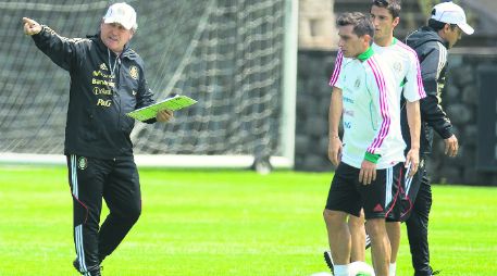 Ayer fue la primera preparación de la Selección mexicana encabezada por Manuel Vucetich, para enfrentarse ante el equipo sudamericano. MEXSPORT /