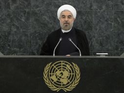 Hasan Rohaní afirma que el programa nuclear de Irán sigue objetivos exclusivamente pacíficos. EFE /