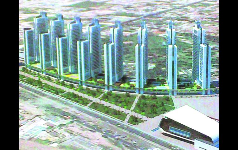 El antiguo proyecto de Puerta Guadalajara. El municipio quiere obtener mejores condiciones en la negociación con la empresa. ESPECIAL /