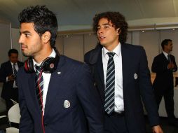 Carlos Vela y Guillermo Ochoa estarían contemplados para los duelos eliminatorios. MEXSPORT /