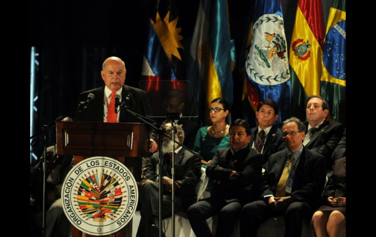 Insulza se pronuncia por la incorporación de mandatos a la OEA sin agregar nuevos recursos a su presupuesto regular. ARCHIVO /