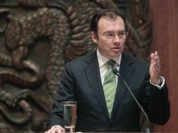 Luis Videgaray asegura que la economía mexicana está en crecimiento pero a un ritmo menor a lo que necesita. NTX /