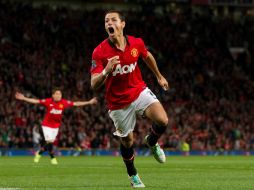 ''Chicharito'' aprovechó su primera oportunidad de titular, anotó el gol de la victoria del ''Man U'' sobre Liverpool. ARCHIVO /