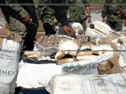 Los datos señalan que se incautaron un total de 41 mil 901 kilogramos de drogas, entre las que destacan mariguana y cocaína. ARCHIVO /
