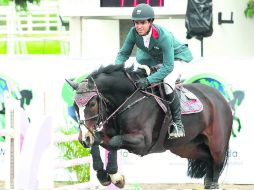 Pizarro, a lomos de ''Polasko Scribe'', capturó el mejor tiempo de la prueba, con un registro de 54.59 segundos y sin faltas. EL INFORMADOR /