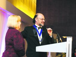 César de Anda, durante su toma de posesión como presidente de la IEC. ESPECIAL /