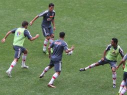 ''Chivas sigue trabajando para llegar lo mejor preparados ante Atlas'', comparten Chivas en su Facebook. ESPECIAL /