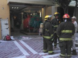 Al lugar acudieron los Bomberos de Guadalajara para atender el incidente.  /
