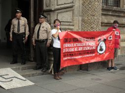 Organizaciones ciudadanas se manifestaron para exigir a las autoridades más atención en leyes referentes a emisión de contaminantes.  /