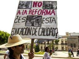 Los docentes de Jalisco se han unido a las protestas contra la Reforma Educativa y sus artículos secundarios. ARCHIVO /