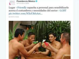 La campaña fue anunciada a través de la cuenta oficial de Twitter @PresidenciaMX, después el tuit fue borrado. ESPECIAL /