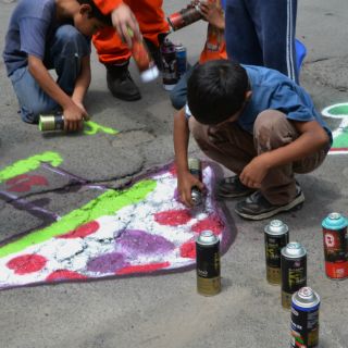 Arte en baches en favor del tráfico