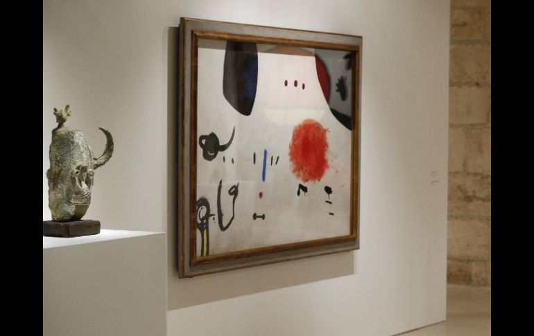 La exposición se centra en los trabajos realizados por Joan Miró  del 1893 al 1983. EFE /