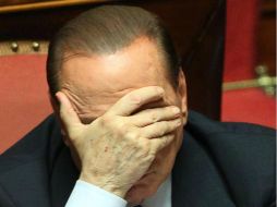 “Hoy han dejado de valer los principios básicos de un estado de derecho”, afirmó Berlusconi. AFP /