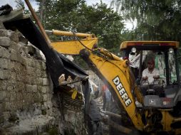 Las viviendas empezaron a ser derribadas desde el 28 de agosto. ARCHIVO /