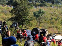 Hasta el momento se reportan 17 fallecidos tras el accidente de un autobús. ARCHIVO /