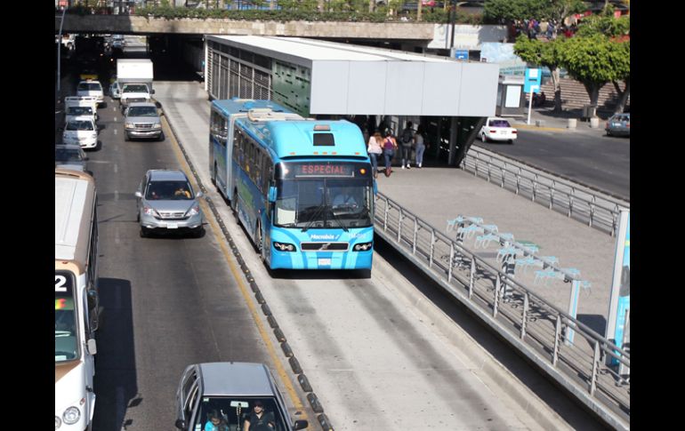 La administración pasada tenía entre sus planeas la ruta 2 del BRT pero el proyecto fue rechazado por los alcaldes priistas de la ZMG. ARCHIVO /