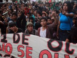 Los jóvenes fueron detenidos por participar en disturbios durante la marcha del 2 de octubre. ARCHIVO /