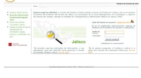 Infomex es un sistema administrado por el Itei, donde se pueden hacer solicitudes de información a los sujetos obligados del Estado. ESPECIAL /