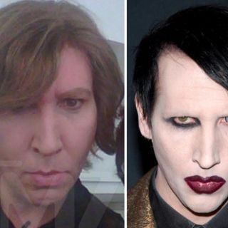 Captan a Marilyn Manson sin maquillaje
