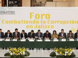 En el Congreso local se llevó a cabo el foro del Combate a la Corrupción.  /