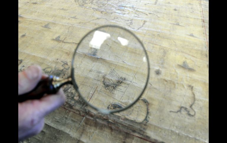 Los materiales cartográficos que ofreció el INAH, fueron: modelos de Teotihuacán, del Templo Mayor y la Catedral Metropolitana EFE /