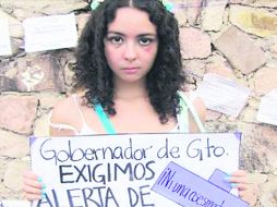 Activismo. La joven afirma que su lucha es por todas las mujeres agraviadas que no lo pudieron hacer. SINEMBARGO.MX  /